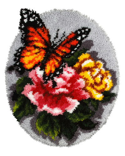 Zestaw latch - hook dywanik - Motyl