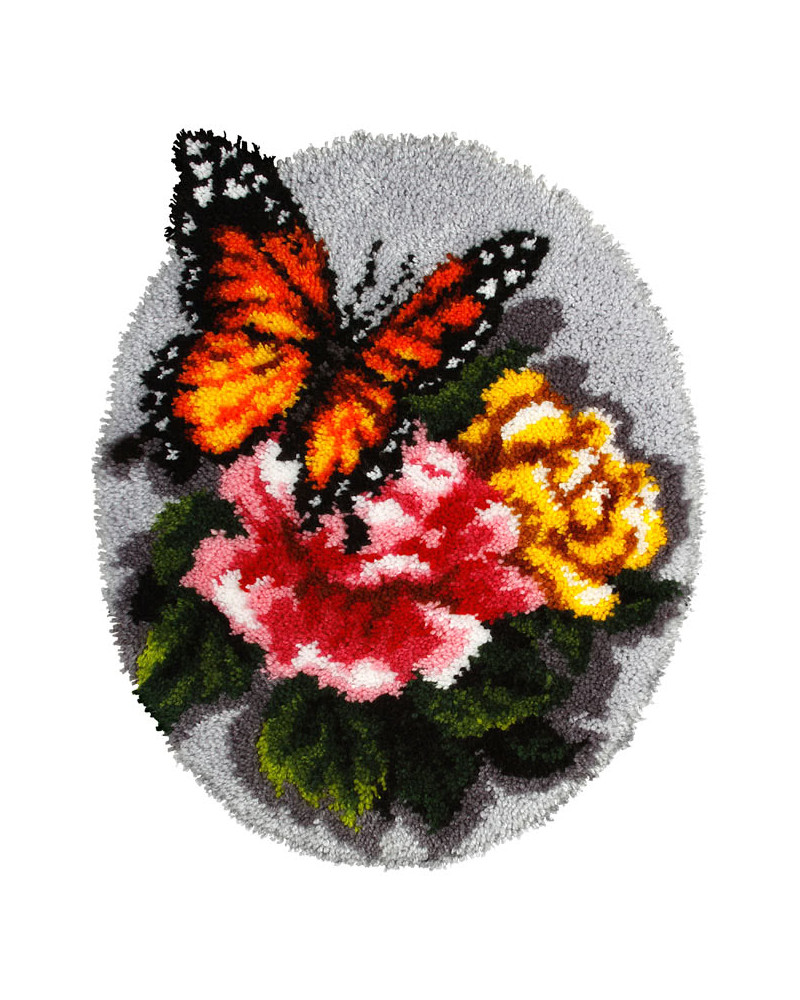 Zestaw latch - hook dywanik - Motyl