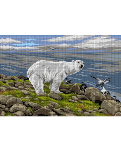 Schemat do haftu Richard Bernhardt Louis Friese - Niedźwiedź polarny
