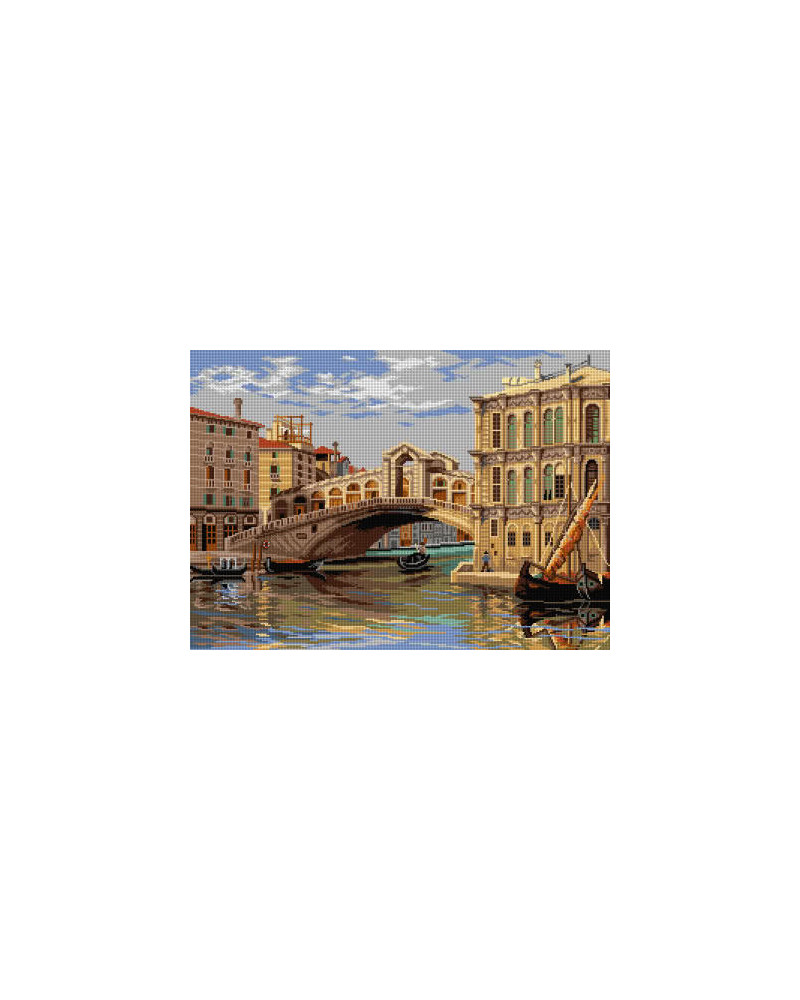 Kanwa z nadrukiem Antonietta Brandeis - Rialto Bridge
