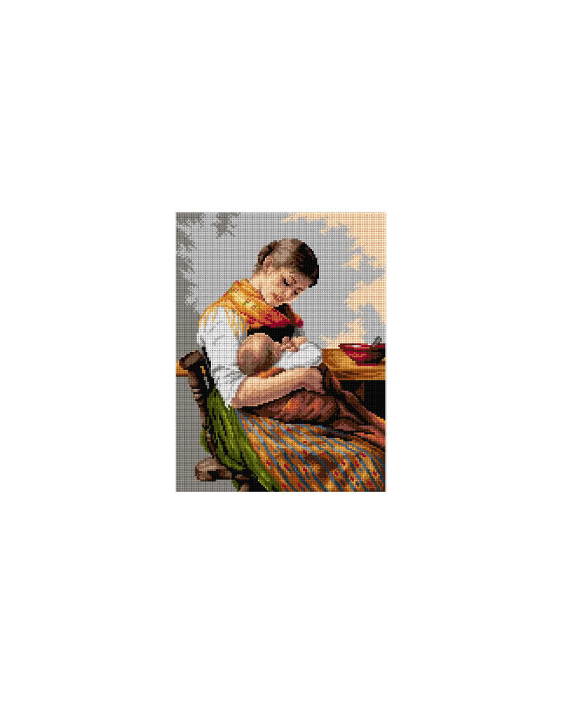 Kanwa Paul de Georgios Jakobides - Matka z dzieckiem