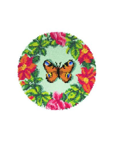 Zestaw latch - hook dywanik - Motyl