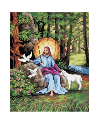 Schemat do haftu Pan Jezus na polanie