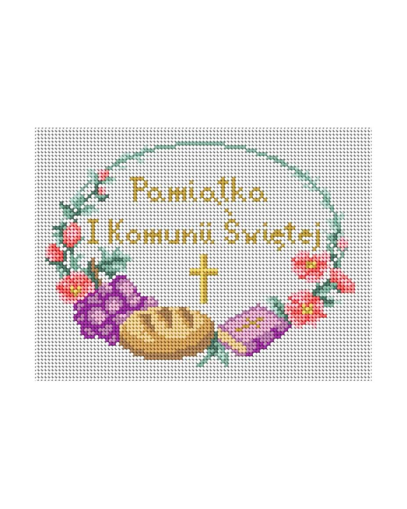 Schemat do haftu Pamiątka Pierwszej Komunii