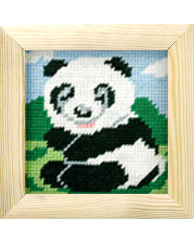Zestaw do haftu gobelinowego obrazek – Miś panda