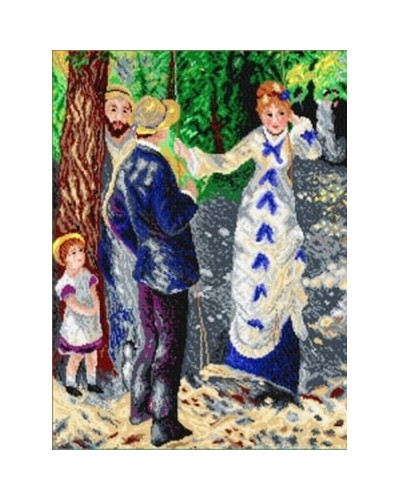 Kanwa z nadrukiem P. A. Renoir - Huśtawka