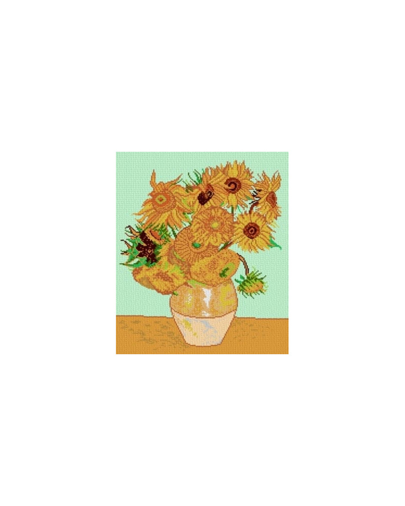 Kanwa z nadrukiem V. van Gogh Słoneczniki