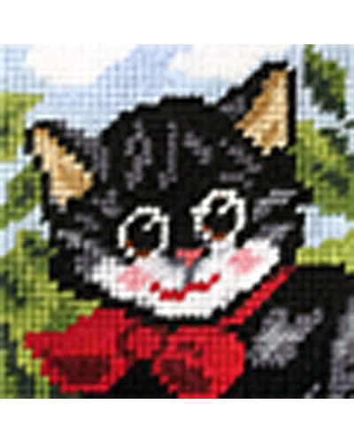 Zestaw do haftu gobelinowego obrazek – Kotek