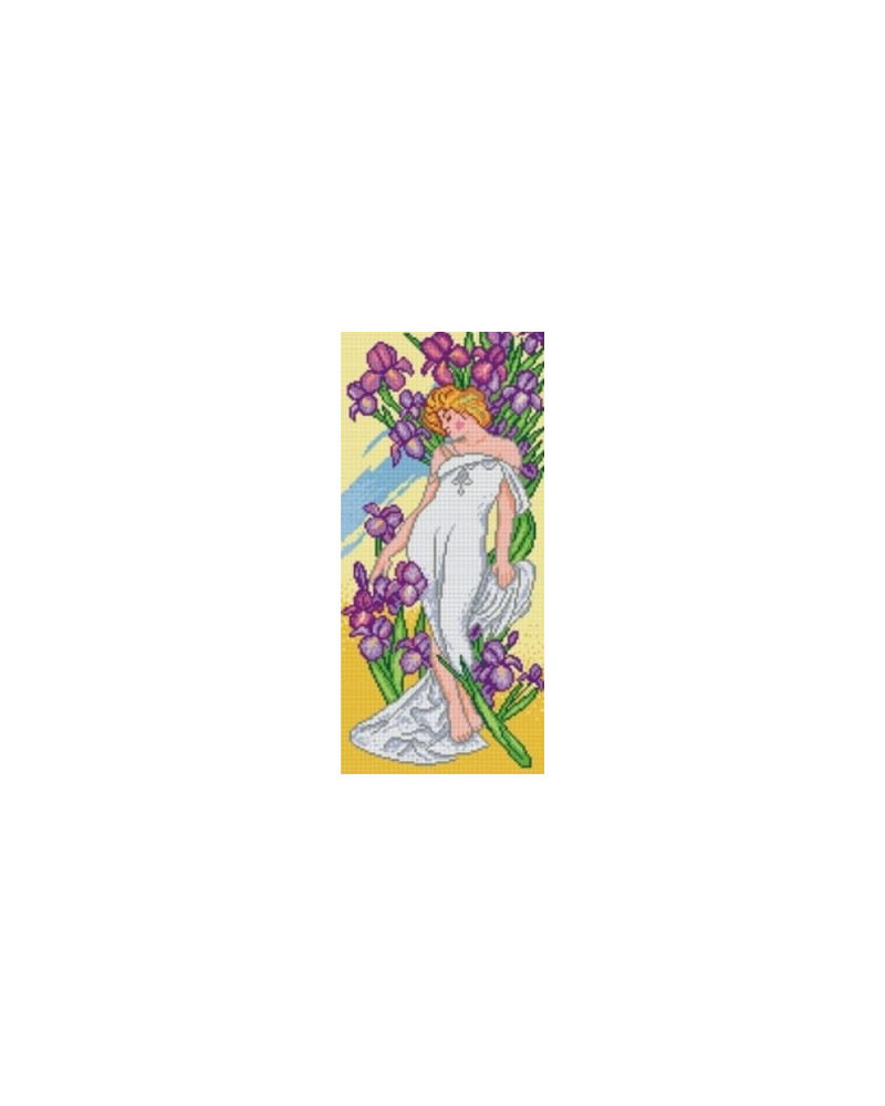 Kanwa z nadrukiem A. Mucha - Irys