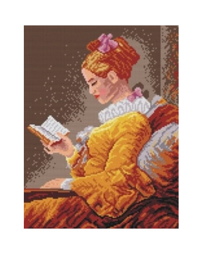 Kanwa z nadrukiem J. H. Fragonard - Pasjonująca lektura