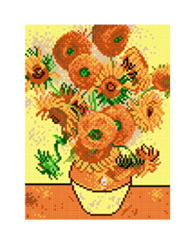 Kanwa z nadrukiem V. van Gogh - Słoneczniki