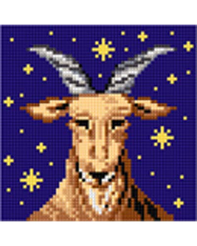 Kanwa z nadrukiem Znaki zodiaku - Koziorożec