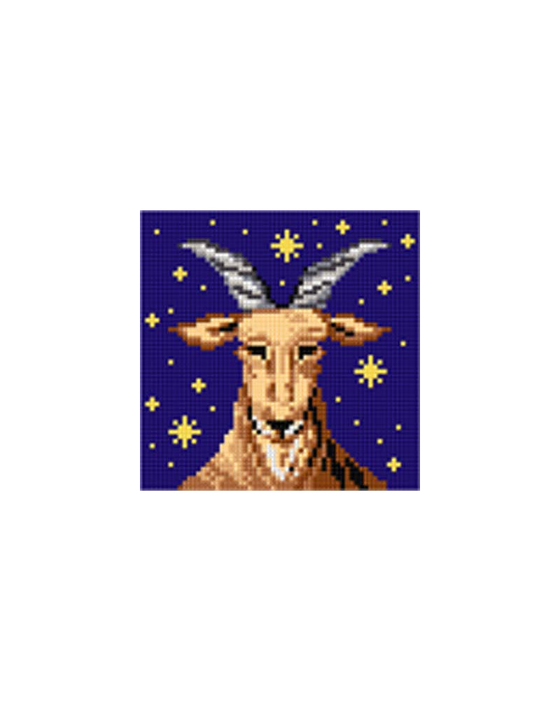 Kanwa z nadrukiem Znaki zodiaku - Koziorożec