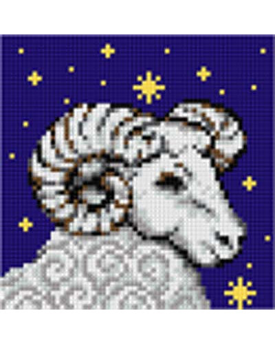 Kanwa z nadrukiem Znaki zodiaku - Baran