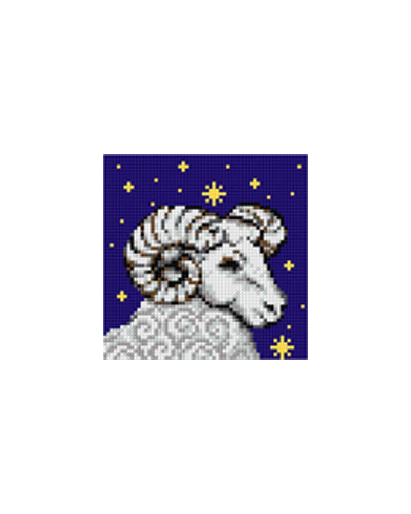 Kanwa z nadrukiem Znaki zodiaku - Baran