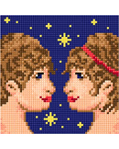 Kanwa z nadrukiem Znaki zodiaku - Bliźnięta