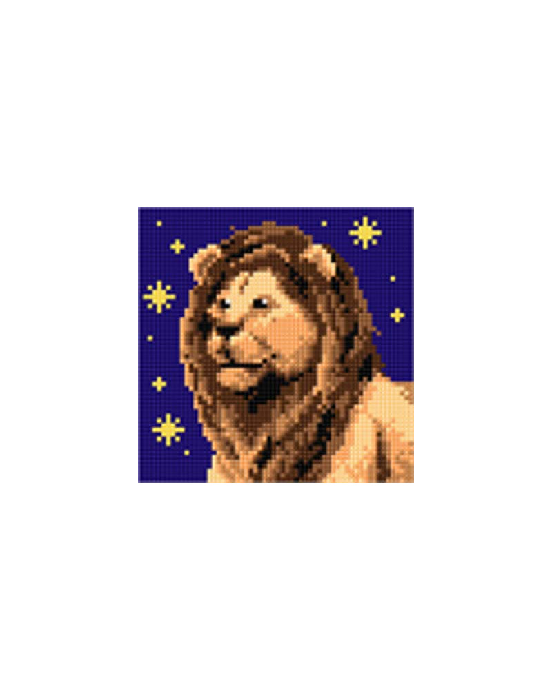 Kanwa z nadrukiem Znaki zodiaku - Lew