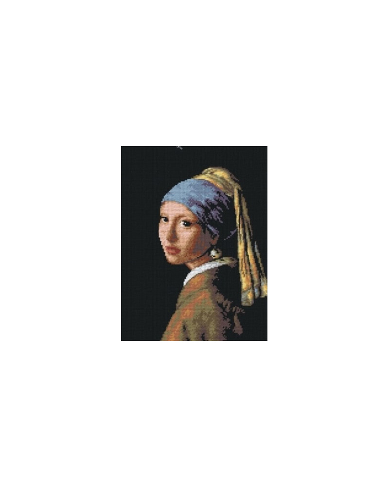 Kanwa z nadrukiem J. Vermeer - Dziewczyna z perłą