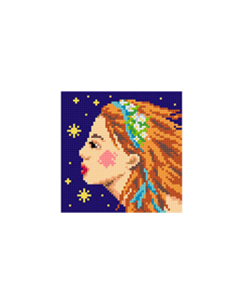 Kanwa z nadrukiem Znaki zodiaku - Panna