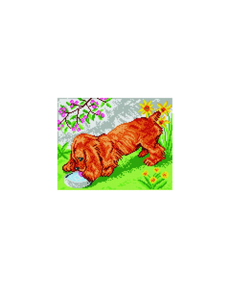 Schemat do haftu Spaniel