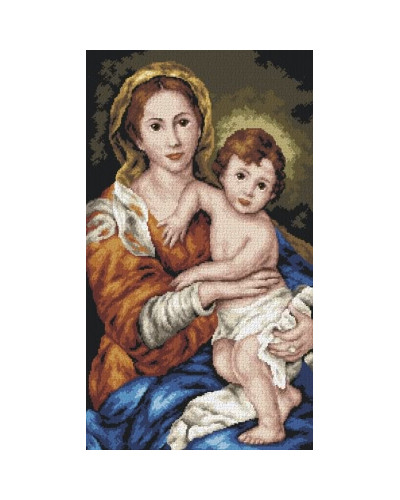 Kanwa z nadrukiem Madonna z dzieciątkiem