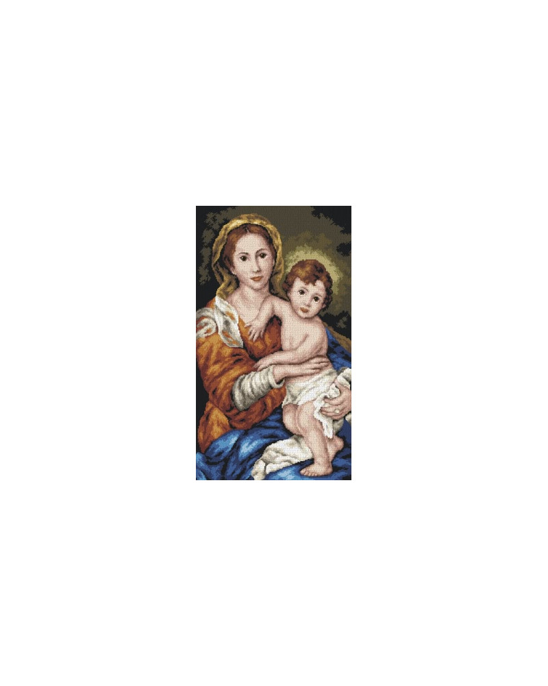 Kanwa z nadrukiem Madonna z dzieciątkiem