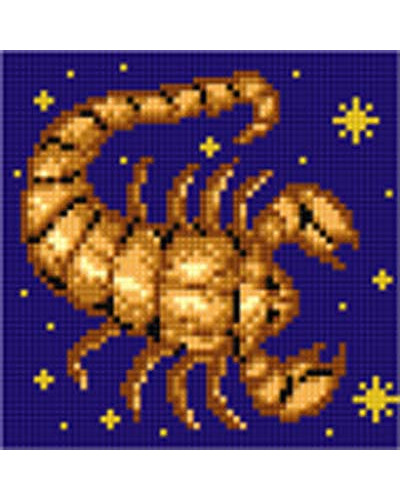 Kanwa z nadrukiem Znaki zodiaku - Skorpion