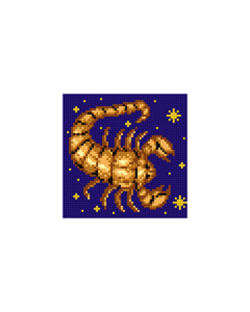 Kanwa z nadrukiem Znaki zodiaku - Skorpion
