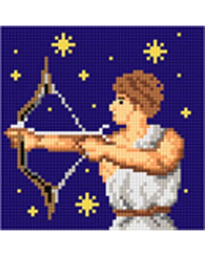 Kanwa z nadrukiem Znaki zodiaku - Strzelec