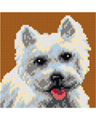 Kanwa z nadrukiem West Highland White Terrier