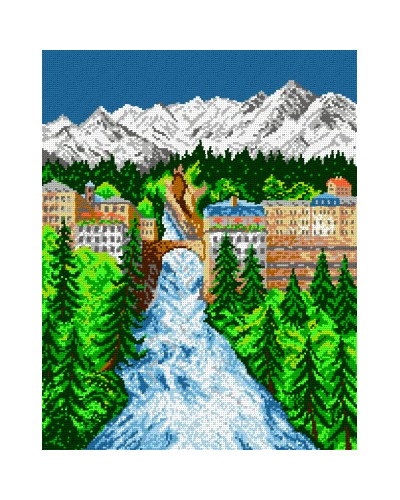 Schemat do haftu Most w Bad Gastein
