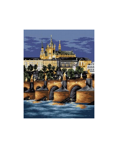 Schemat do haftu Praga - Zamek Hradczany