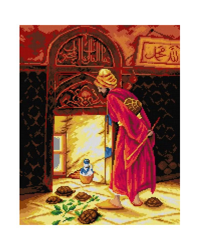 Schemat do haftu Osman Hamdi - Treser żółwi