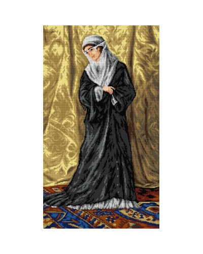 Kanwa z nadrukiem Osman Hamdi - Kobieta z Istambułu
