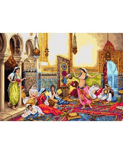 Schemat do haftu Giulio Rosati - Taniec w haremie