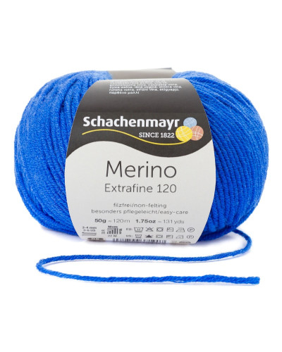 Włóczka Merino Extrafine 120 - szafirowy