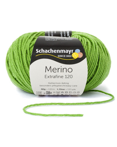 Włóczka Merino Extrafine 120 - zielony