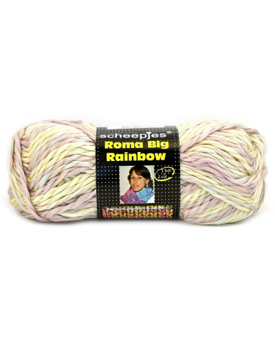 Włóczka Roma Big Rainbow - pastelowe kredki
