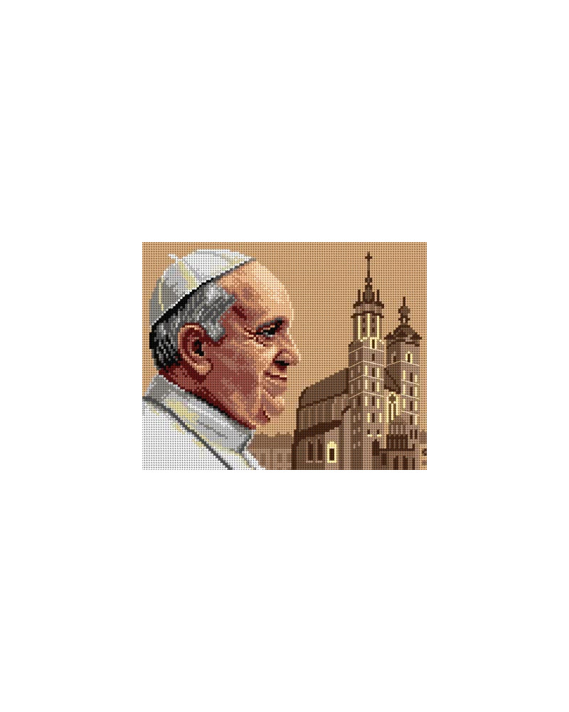 Schemat do haftu Papież Franciszek