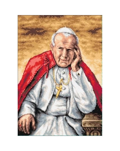 Kanwa z nadrukiem Portret Jana Pawła II