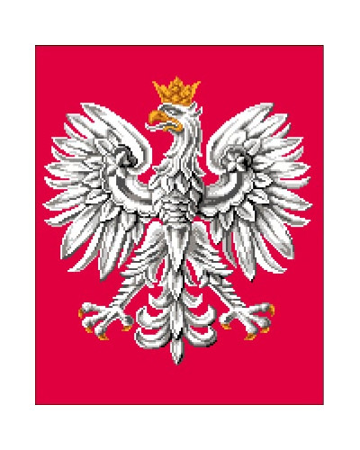 Kanwa z nadrukiem Godło Polski