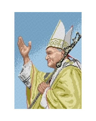 Schemat do haftu Jan Paweł II
