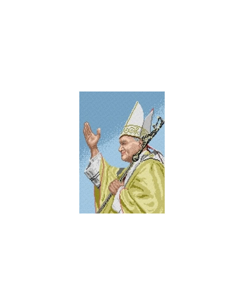 Schemat do haftu Jan Paweł II