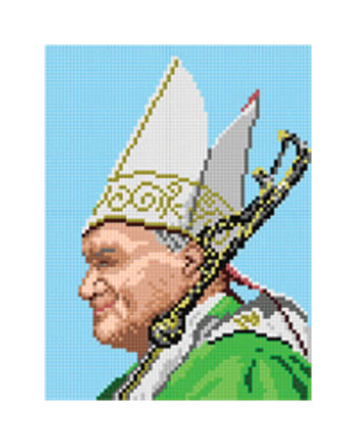 Schemat do haftu Jan Paweł II