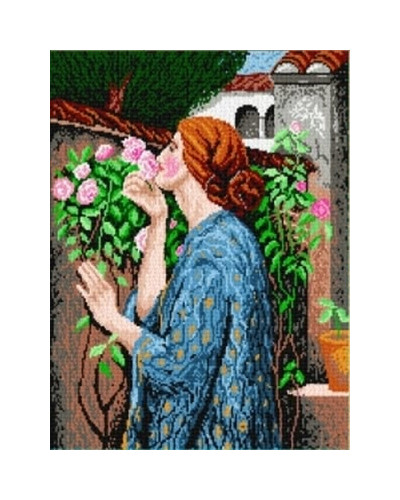 Schemat do haftu J. Waterhouse Moja pachnąca róża