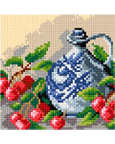 Schemat do haftu Karafka z czereśniami