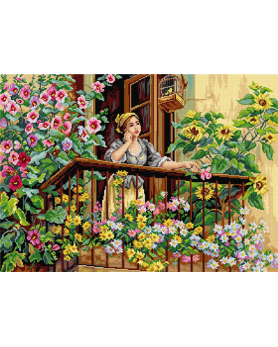 Schemat do haftu Daniel Ridgway Knight - Chwila zamyślenia