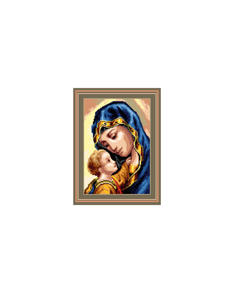 Schemat do haftu Madonna z Dzieciątkiem