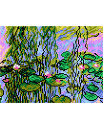 Schemat do haftu C. Monet Nenufary