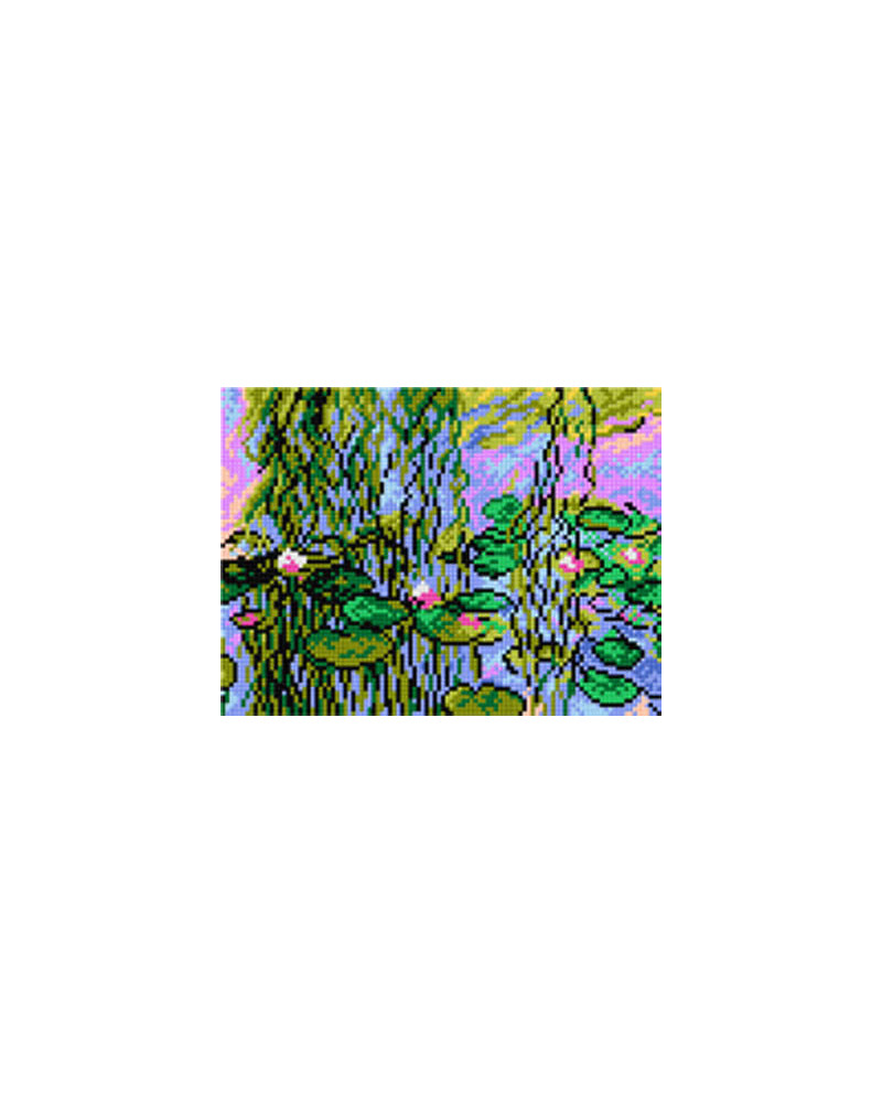Schemat do haftu C. Monet Nenufary